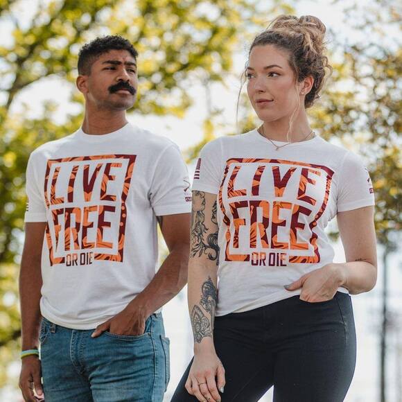 Grunt Style 2024 April Live Free Or Die Mens Club Short Sleeve T-Shirt - Picture 2 of 4